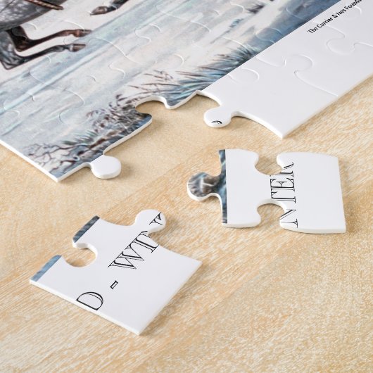 Currier et puzzle d'Ives - la route, hiver (Côté)