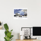 Currier & Intel® Lithograaf: Home to Thanksgiving Poster (Thuiskantoor)