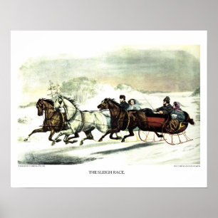 Currier & ionenstraal: De slee Race Poster