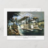 Currier & Ives - Carte postale - Champions Mississ (Devant / Derrière)