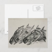currier & ives --De Leiders ansichtkaart Briefkaart (Voorkant / Achterkant)