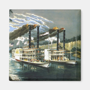 Currier & Ives - Magnet - Champions of Mississippi Magneet
