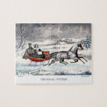 Currier & Ives Puzzle - The Road, Winter, Winter