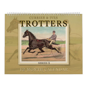Currier & Ives Trotters Horse Racendar Kalender