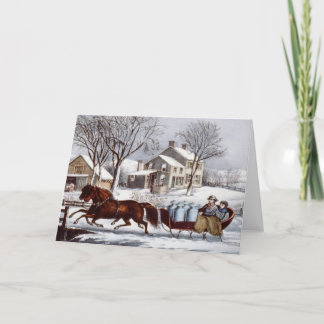 Currier & winterslaapkaarten Feestdagen Kaart