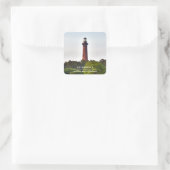 Currituck Beach Light. Vierkante Sticker (Tas)