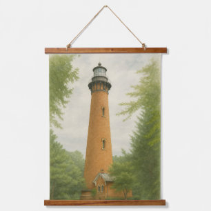 Currituck Beach Lighthouse Aquarel Hangend Wandkleed