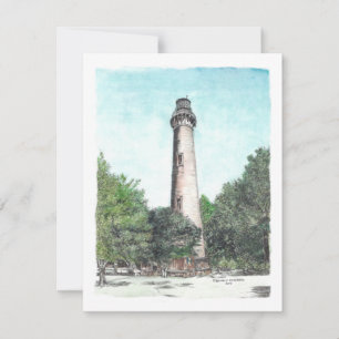 Currituck Beach Lighthouse Blank Note Kaart