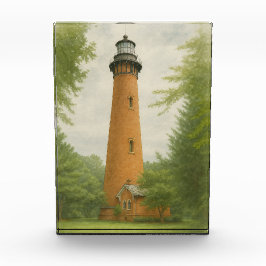 Currituck Beach Lighthouse Watercolor Fotoblokken