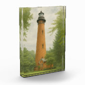 Currituck Beach Lighthouse Watercolor Fotoblokken (Links)