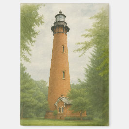 Currituck Beach Lighthouse Watercolor Magneet