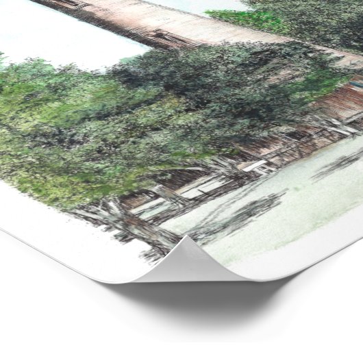 Currituck Beach vuurtoren Poster (Hoek)