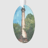 Currituck Island Lighthouse Holiday Ornament (voorkant)
