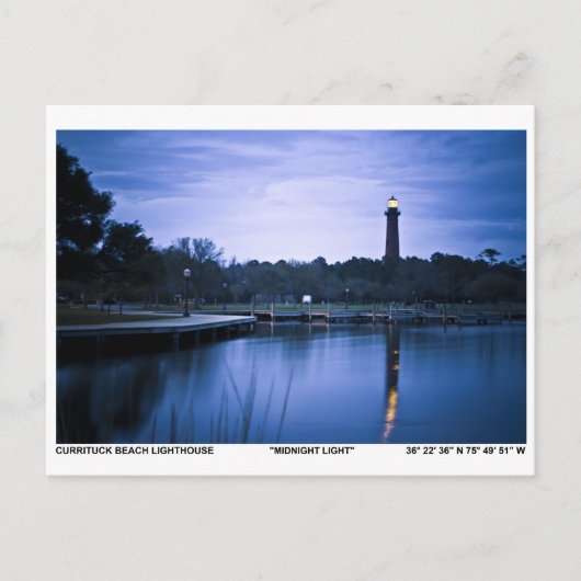 Currituck Lighthouse. Briefkaart (Voorkant)
