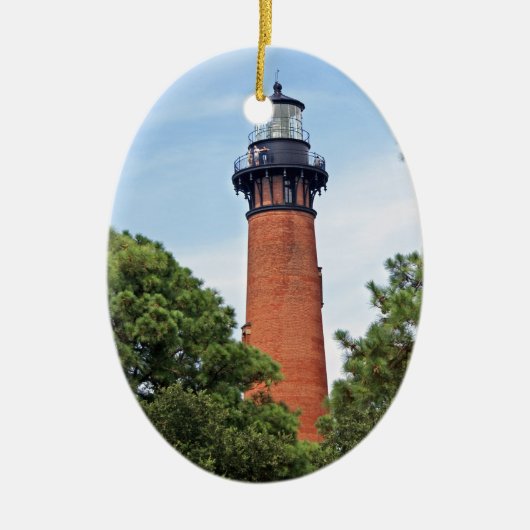 Currituck Lighthouse Keramisch Ornament (Voorkant)