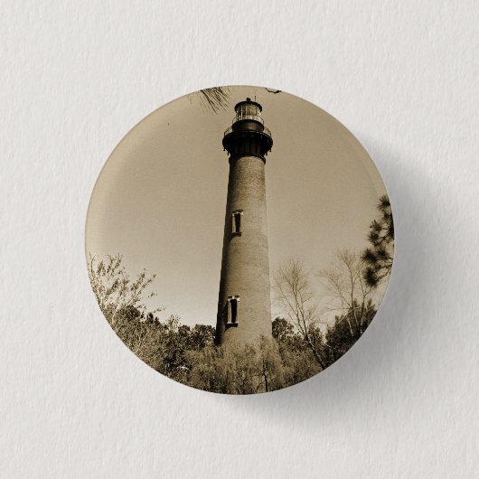 Currituck Lighthouse Ronde Button 3,2 Cm (Voorkant)