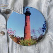 Currituck Lighthouse Ronde Button 6,0 Cm (In situ)