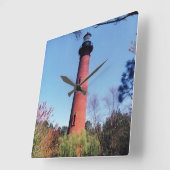 Currituck Lighthouse Vierkante Klok (Hoek)