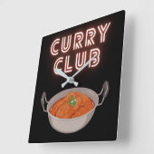 Curry Club Vierkante Klok (Hoek)