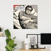 Curry Eating 1950's Comic Poster (Bureau à domicile)