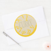 CURRY 'KRUIDENPOT' CIRCLE STICKER (Envelop)