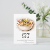 Curry Laksa Maleisië Briefkaart (Staand voorkant)