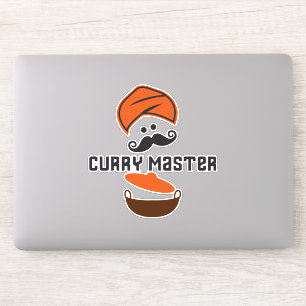 Curry Master, Liefde Koken, Spicy Hot Food Sticker