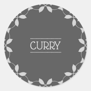 Curry Spice Jar Étiquettes