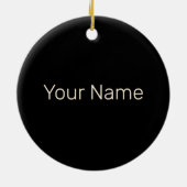 Currywurst Retro worst  frietjes Keramisch Ornament (Achterkant)