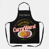 Currywurst Retro worst  frietjes Schort (Voorkant)