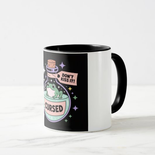 ✨ Cursed Frog Potion – Schattige en magisch ontwer Mok (Voorkant rechts)