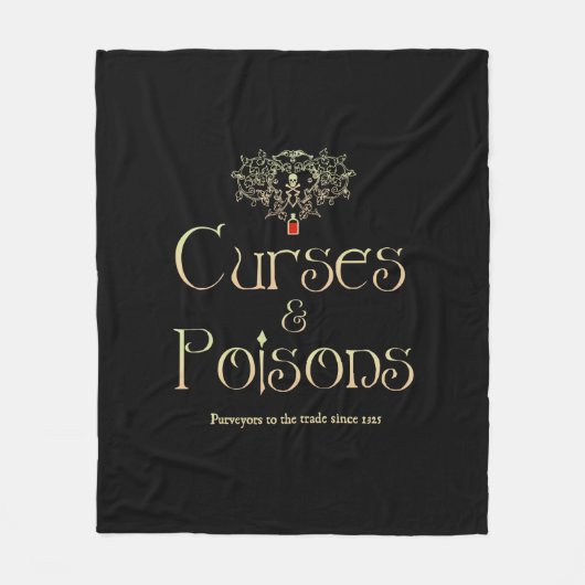 Curses en posities fleece deken (Voorkant)