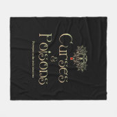 Curses en posities fleece deken (Voorkant (Horizontaal))