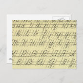 Cursief Briefkaart (Voorkant / Achterkant)