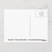 Cursief eekhoorndierlijk Briefkaart (Achterkant)