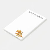 Cursief eekhoorntje Post it Note Pad (Schuin)