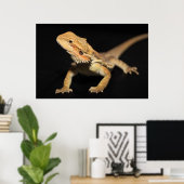 Cursief gebogen draak 3 poster (Thuiskantoor)