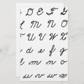 cursief handschrift briefpapier (Voorkant / Achterkant)