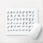 cursief handschrift muismat (Met muis)