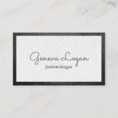 Cursief lettertype | Ledergrens Visitekaartje (Voorkant)