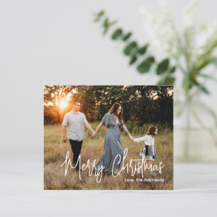 Cursief Schrift Foto Modern Kerstmis