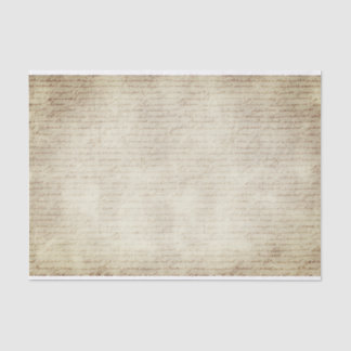 Cursief Schrijven Tekst op Perkamentpatroon Tissuepapier