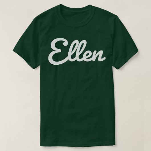 Cursief Script Typografie Witte Tekst T-shirt (Design voorkant)