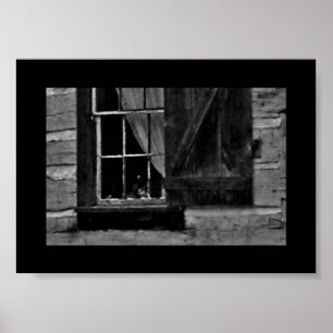 Cursief venster Afbeelding Poster