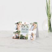 Cursief | Weddenfoto-collage Bedankkaart (Voorkant)