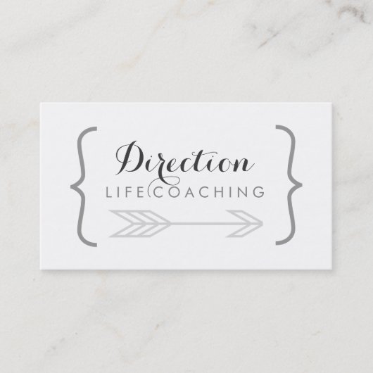 Cursieve benaming Creative Life Coaching Visitekaartje (Voorkant)