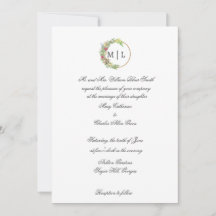 Cursieve elegantie met een bloemenmonogram