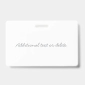 Cursieve naam of andere tekst met monogram | gradi badge (Back)