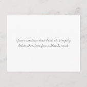 Cursieve naam of andere tekst met monogram | gradi informatiekaartje (Achterkant)