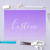 Cursieve scriptnaam en bewerkbare lichte Paarse om Tissuepapier (Craft)